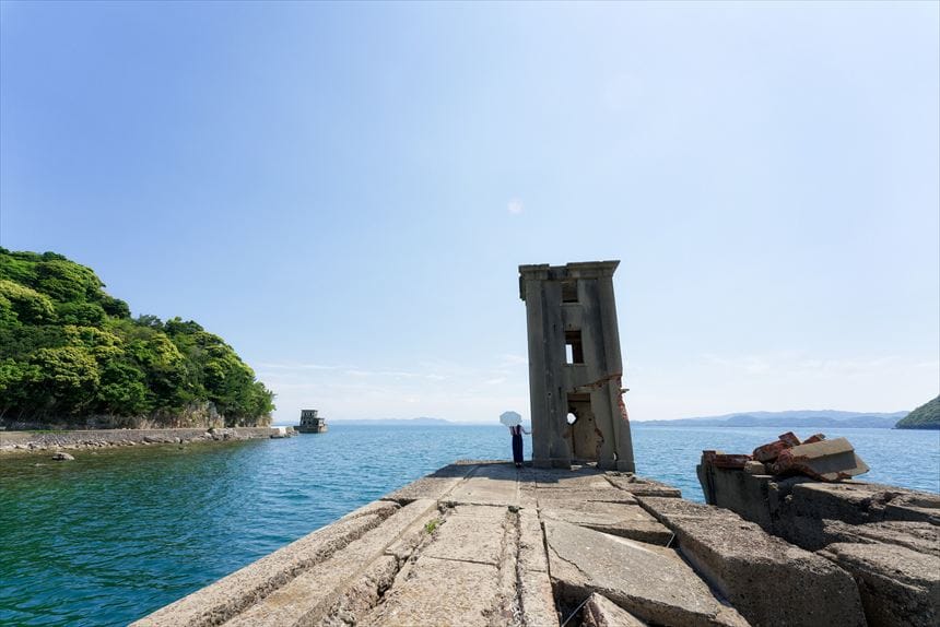 魚雷試験実施場所
片島魚雷発射試験場跡