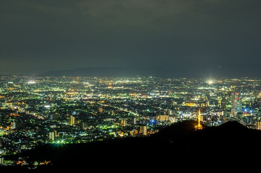 レストラン2F展望台からの夜景