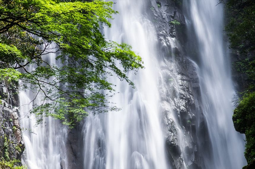 矢研の滝　展望所から先に進んだ場所で撮影した写真