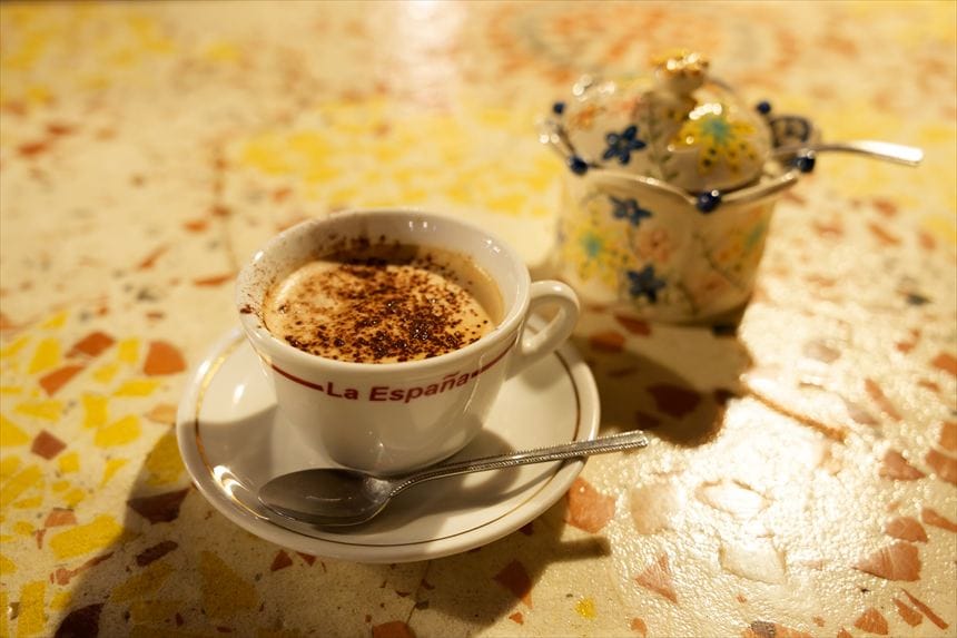 食後のカプチーノ