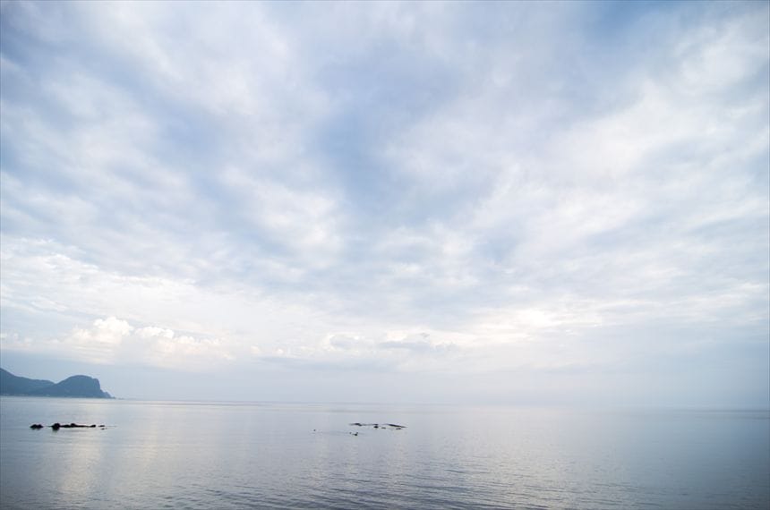 積丹半島 ドン曇りの積丹半島