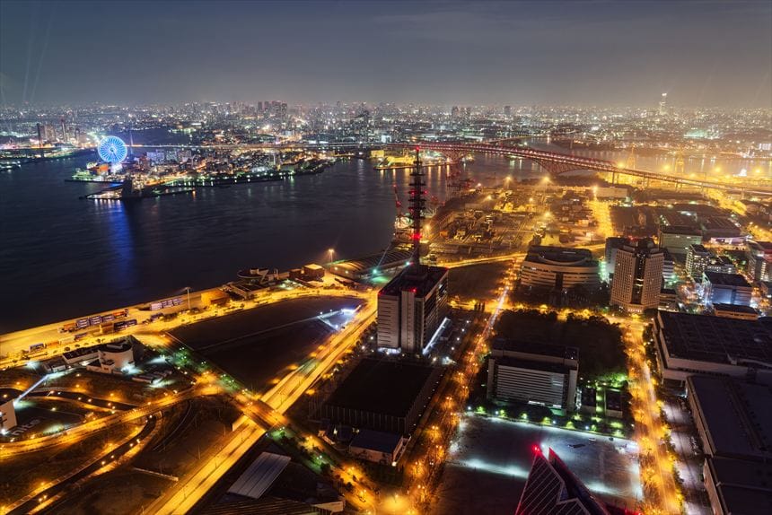 さきしまコスモタワー展望台からの夜景