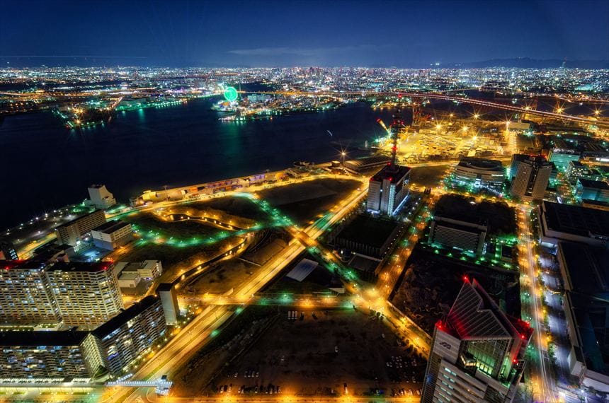 さきしまコスモタワー展望台からの夜景