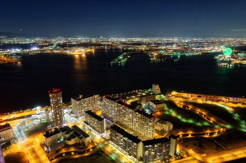 さきしまコスモタワー展望台からの夜景