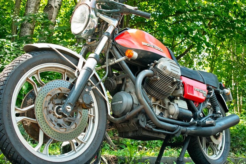 群馬?道に止まってたバイク