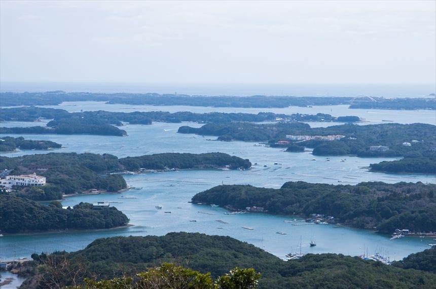 横山展望台から望む英虞湾の多島美