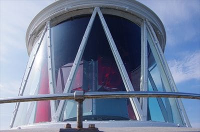 大王崎灯台 大王崎灯台内部のライト部分