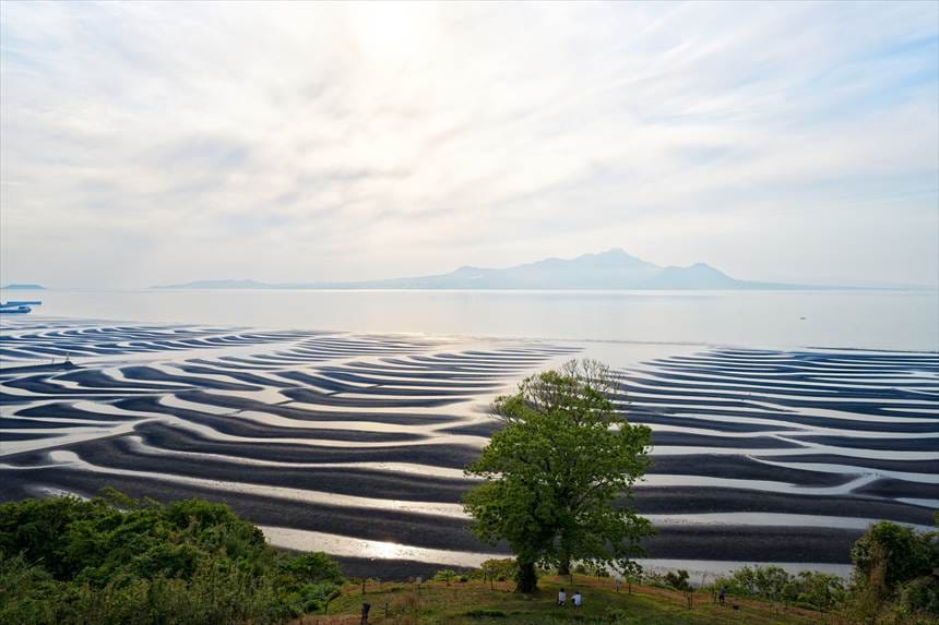 展望台から撮影　御輿来海岸