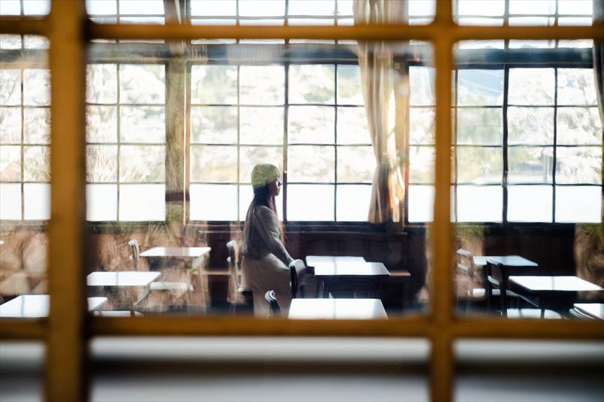 旧上岡小学校　教室の風景