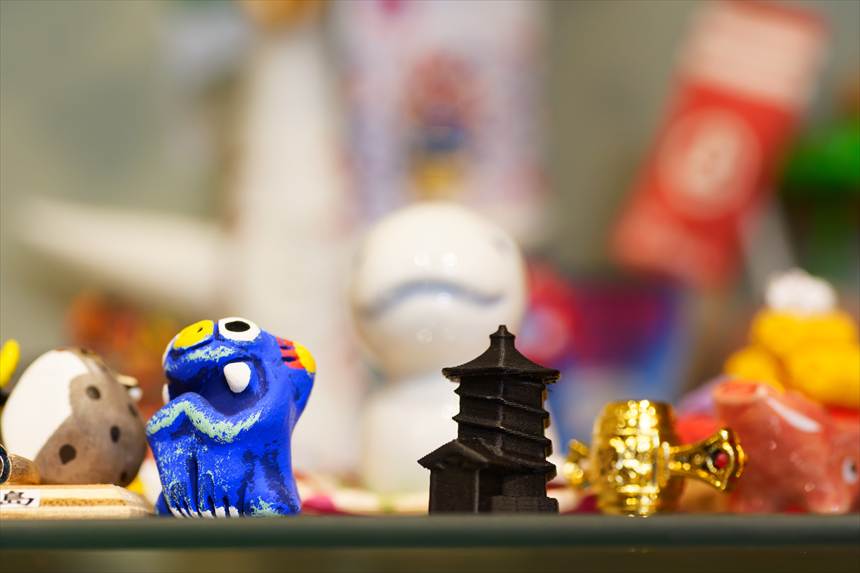 さざえ堂のお土産 3Dプリンターで作られたミニチュア