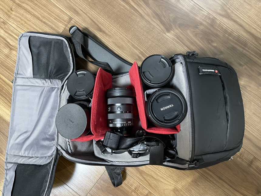 メーカー推奨の配置で機材を詰め込んだ状態