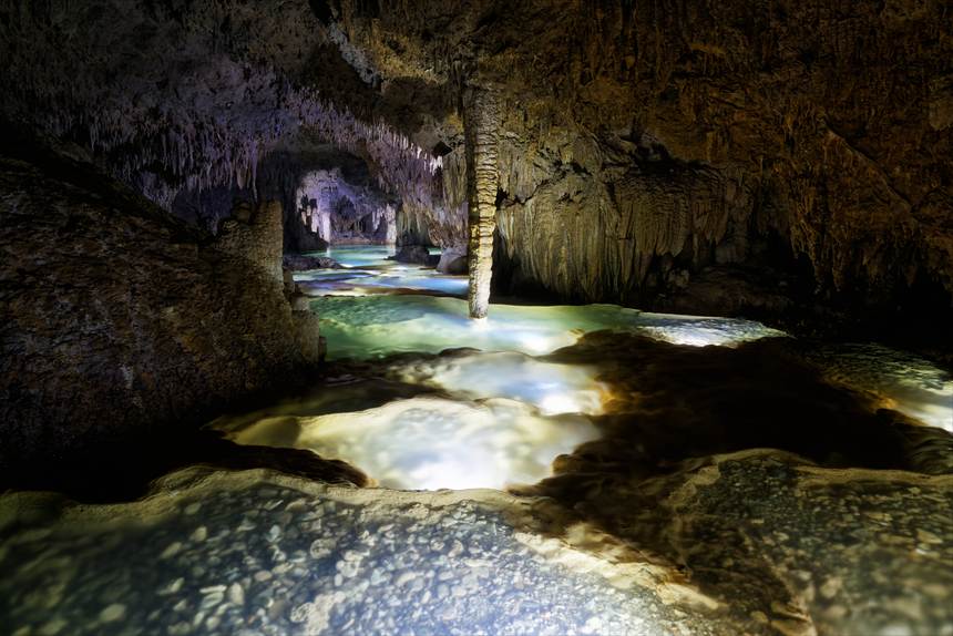リムストーンケイブ最深部の景色