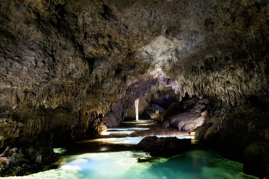 リムストーンケイブ最深部の景色