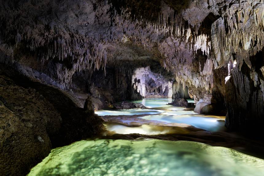 リムストーンケイブ最深部の景色