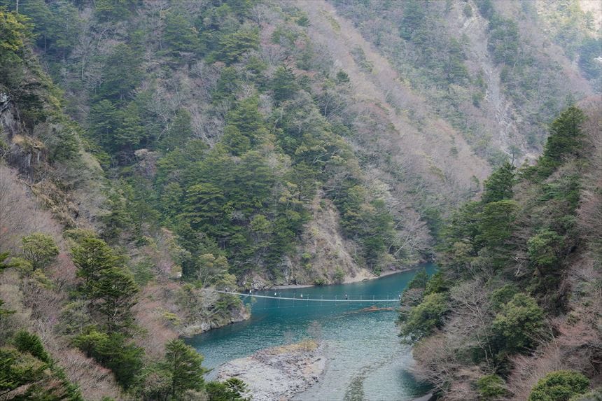 寸又峡と夢の吊り橋
