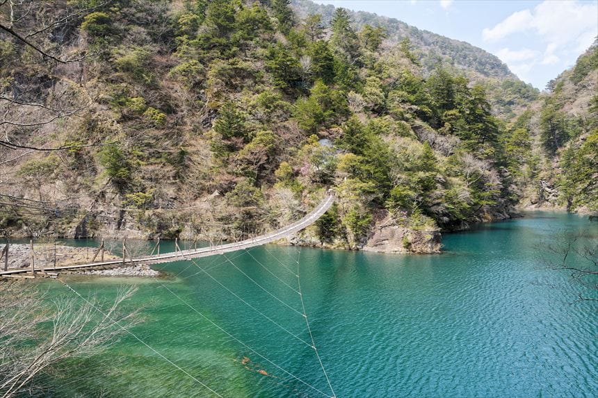 寸又峡と夢の吊り橋